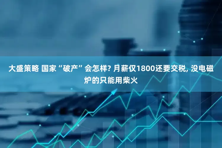 大盛策略 国家“破产”会怎样? 月薪仅1800还要交税, 没电磁炉的只能用柴火